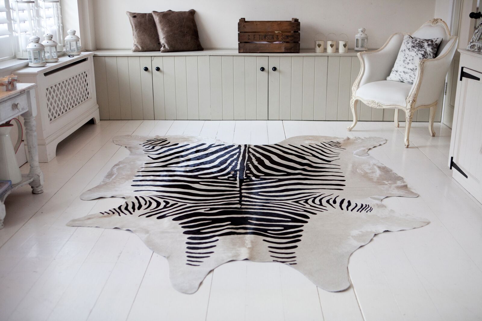Take A Walk On The Wild Side With A Zebra Print Cowhide City Cows